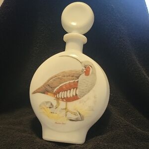 1969 Canadian Whiskey Decanter - art by A. Singer Edition No 4 Field Birds Mount